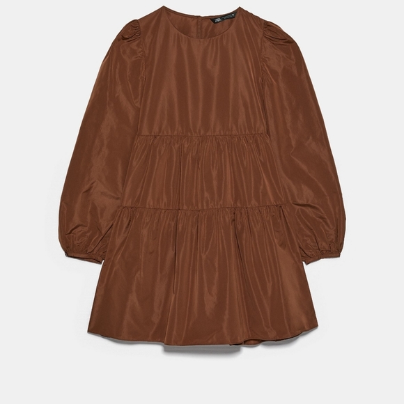 NWT Zara VOLUMINOUS TAFFETA DRESS - Picture 6 of 7